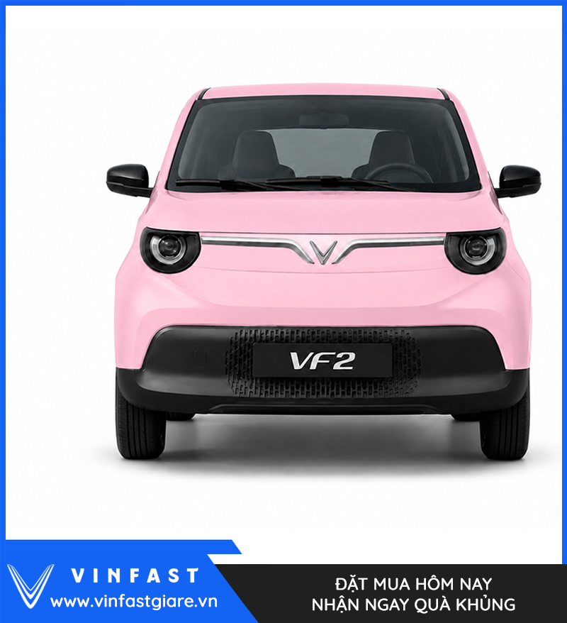 VinFast VF 2 Rose Pink – Xe Nhỏ Cá Tính Cho Đường Phố