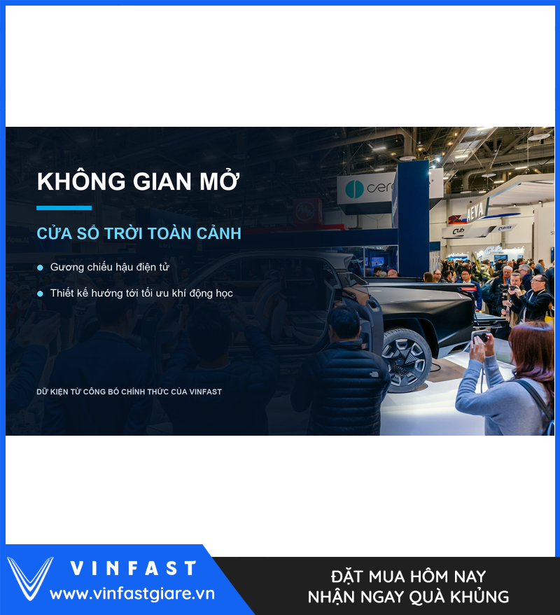 Cửa sổ trời toàn cảnh trên VinFast VF Wild Concept