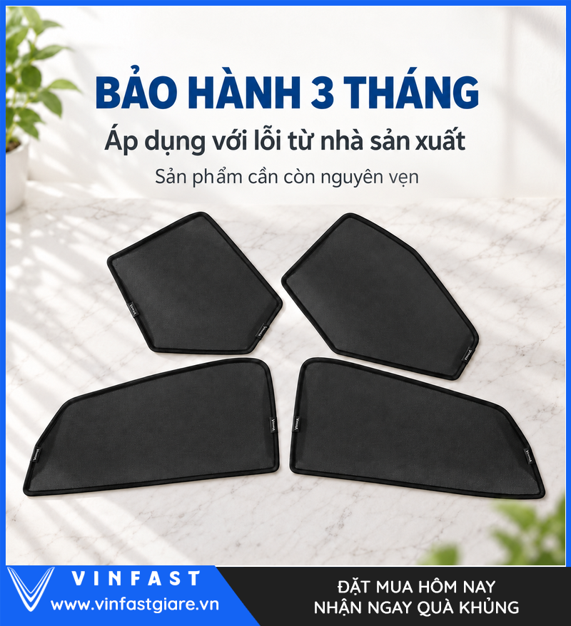 Bảo hành ba tháng cho tấm che nắng cửa VF 8