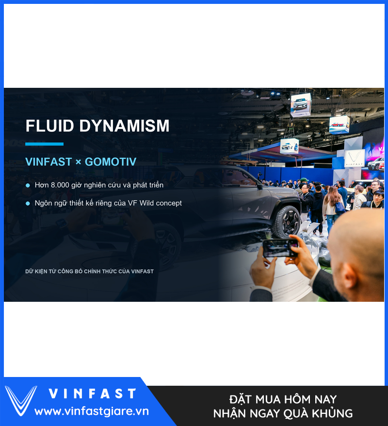 Thiết kế Fluid Dynamism của VinFast VF Wild Concept
