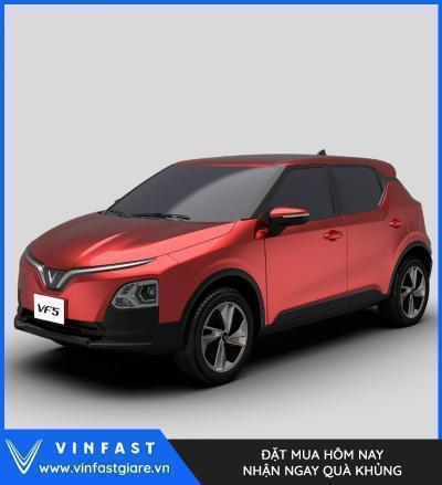 Vinfast VF5 Plus Màu Đỏ Giá Lăn Bánh Thông Số Tính Năng