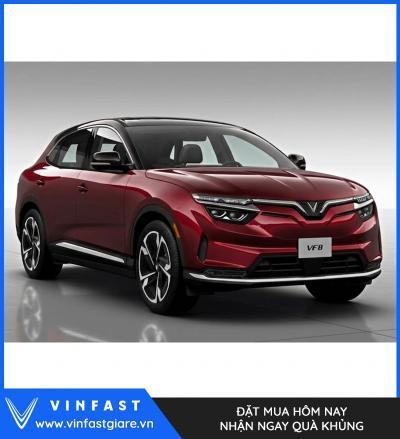 Vinfast VF8 2026 Màu Đỏ Nóc Đen Thế Hệ Mới Bảng Giá Lăn Bánh Khuyến Mại