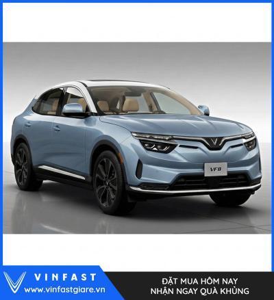Vinfast VF8 2026 Màu Xanh Dương Nóc Trắng Thế Hệ Mới Bảng Giá Lăn Bánh Khuyến Mại