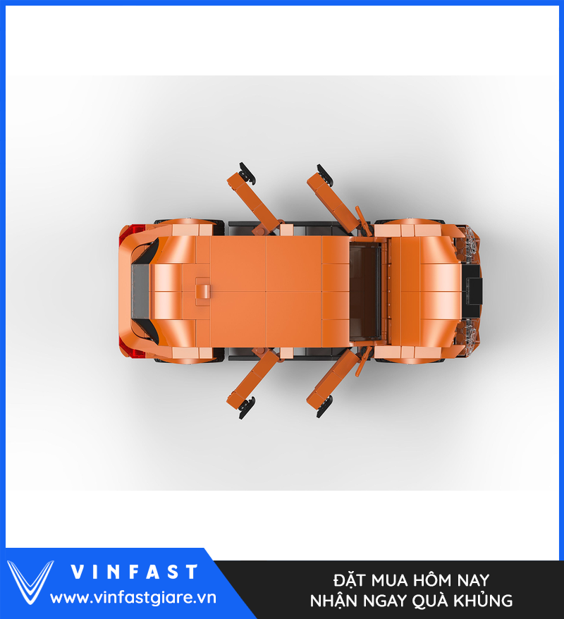 Mô hình VF 8 nhìn từ trên