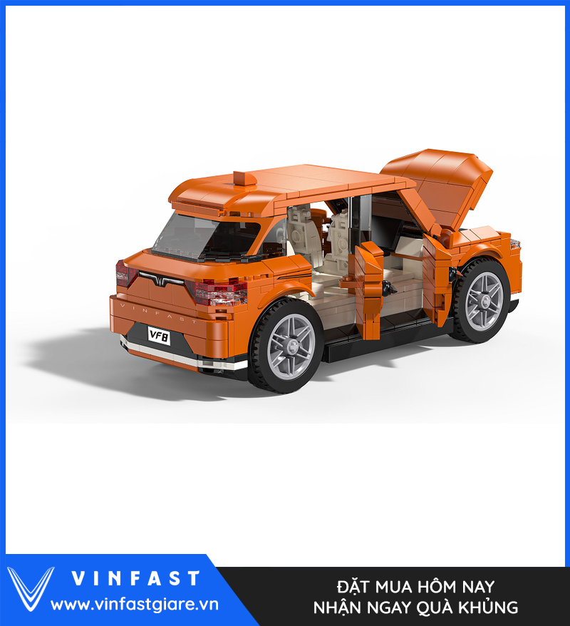 Chi tiết cửa mở trên mô hình VF 8