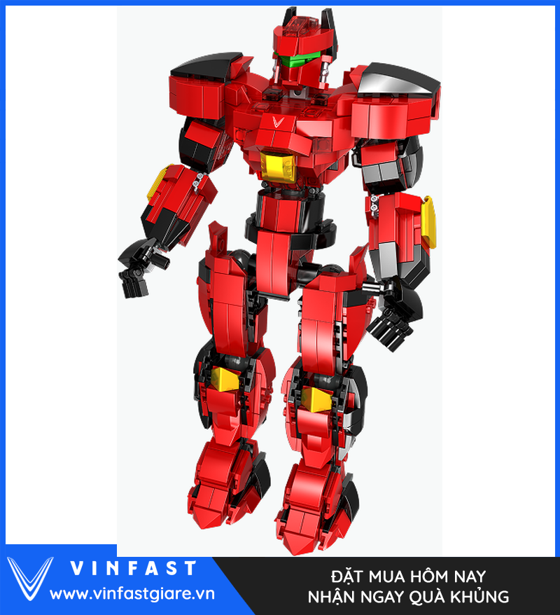 Robot VF 9-R màu đỏ hoàn chỉnh