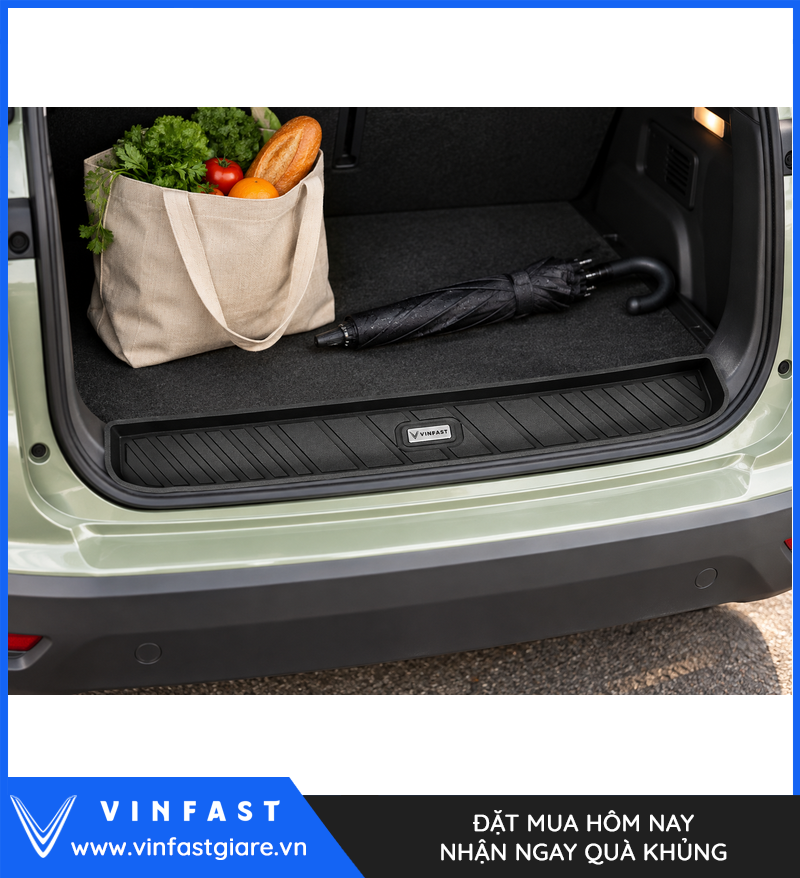 Thảm cốp VF 3 bảo vệ khu vực xếp đồ