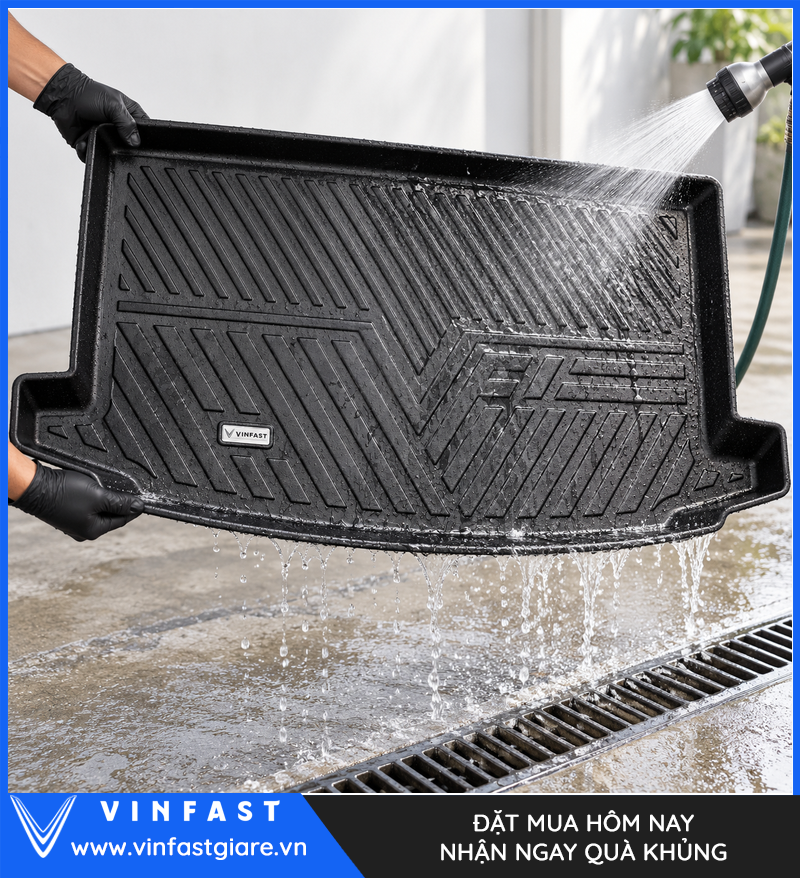 Xả rửa thảm cốp TPE VinFast VF 6