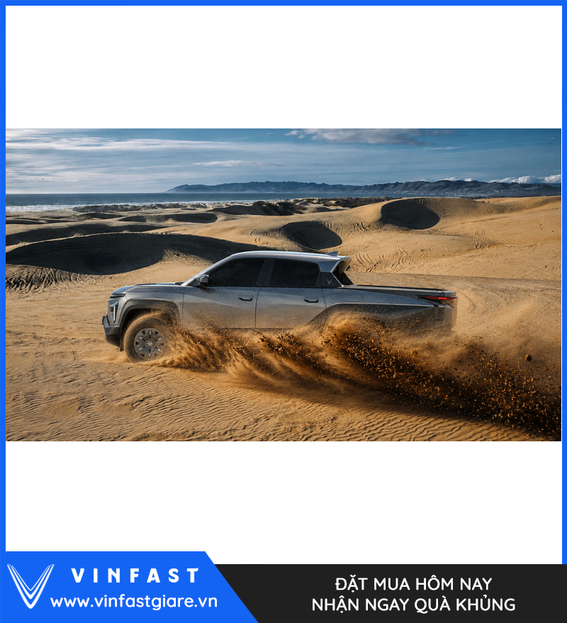 VF Wild xám trên cung đường đất trong ảnh minh họa điều kiện vận hành