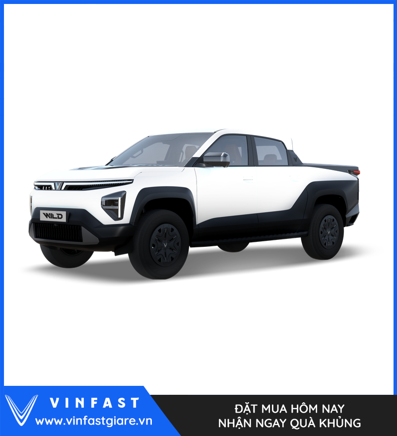 VinFast VF Wild màu trắng Infinity Blanc nhìn từ góc trước
