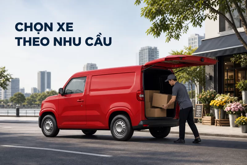 VinFast EC Van chở hàng - ảnh minh họa AI