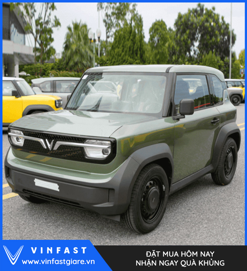 Vinfast VF3 màu xanh rêu