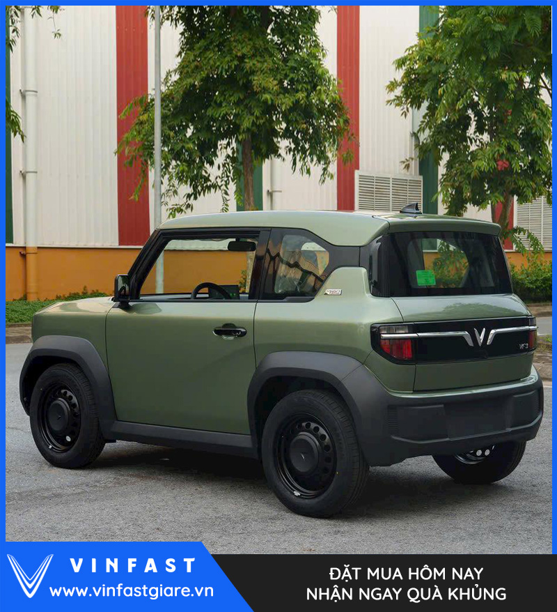 Vinfast VF3 màu xanh rêu