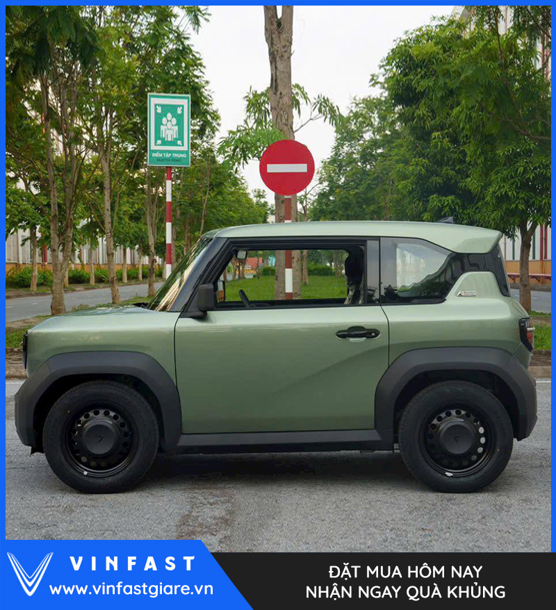Vinfast VF3 màu xanh rêu