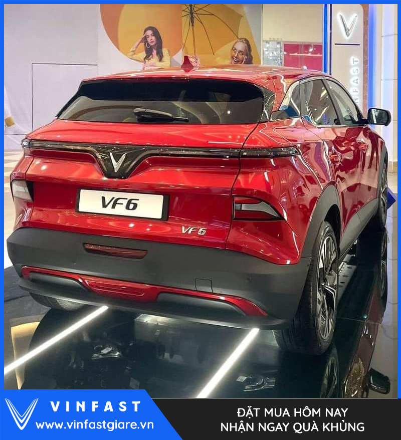 Vinfast VF6 plus màu đỏ