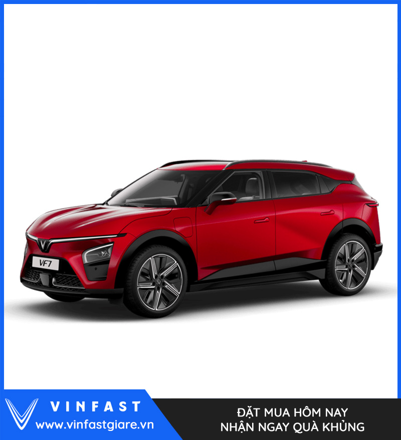 Vinfast VF 7 Plus màu đỏ