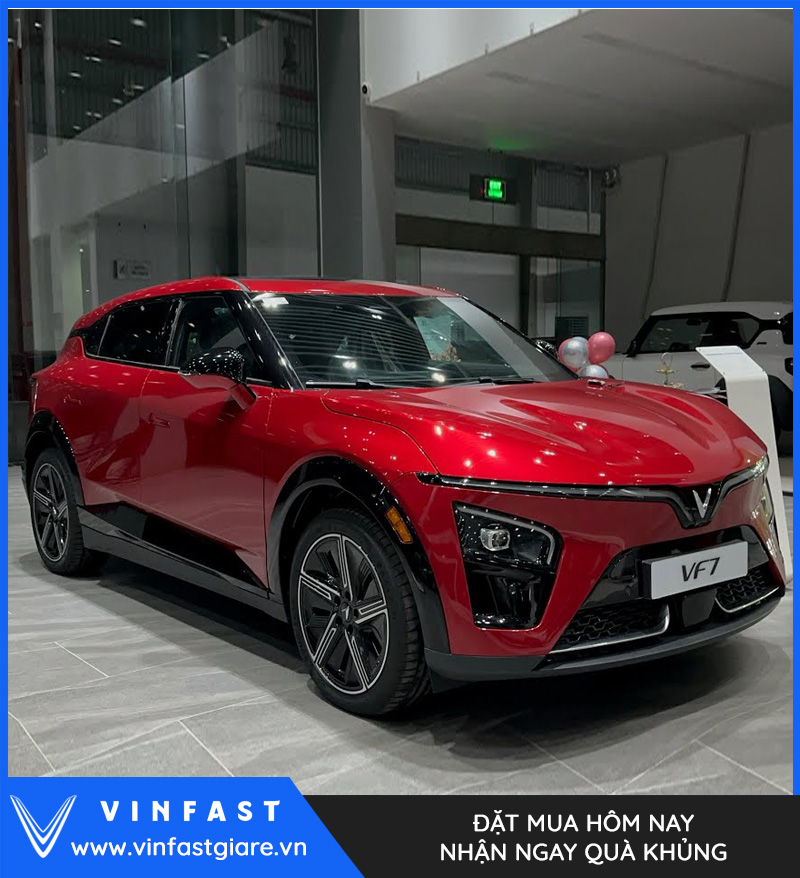 Vinfast VF 7 Plus màu đỏ