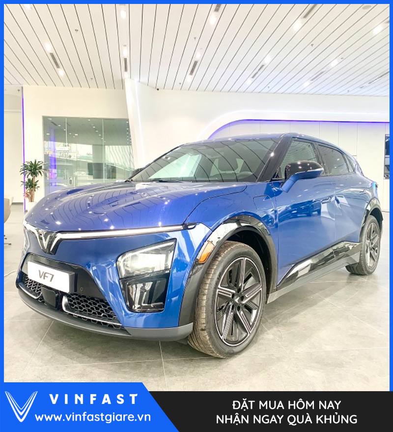 VF 7 Plus màu xanh dương