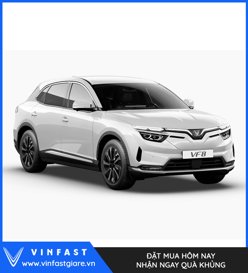 VF 8 Plus màu Trắng Bạc