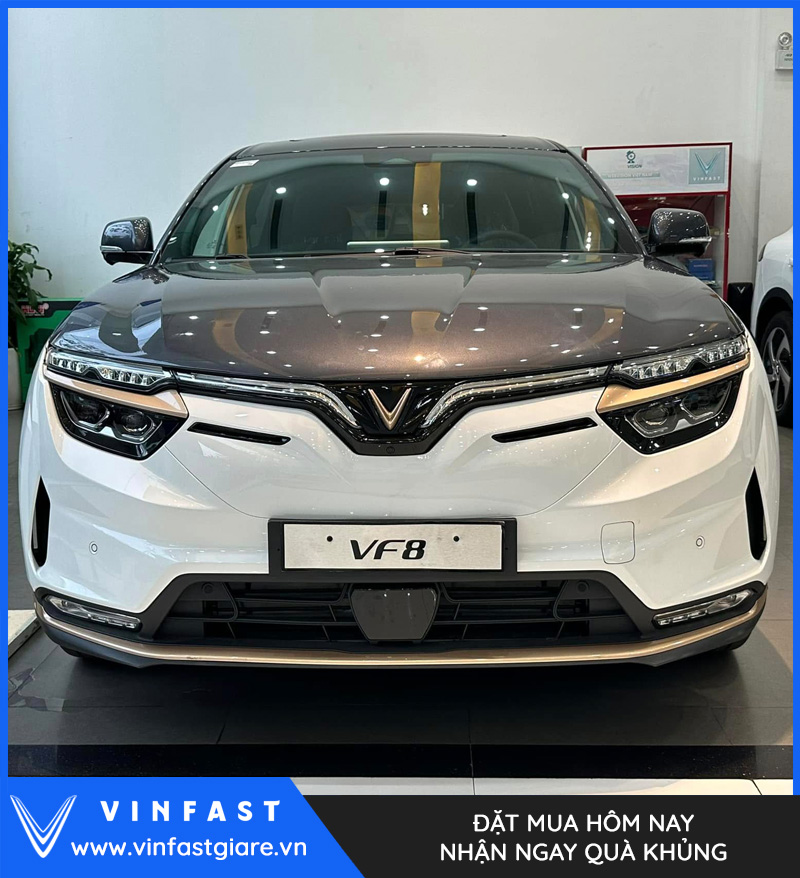 VF 8 Plus màu trắng bạc