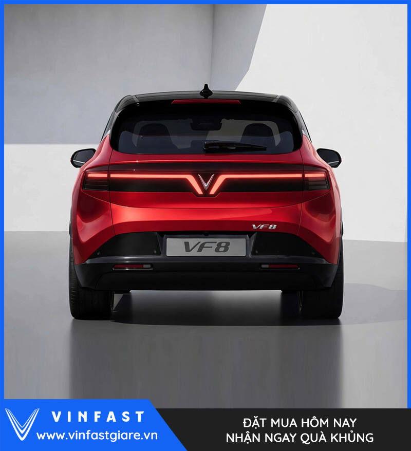 Vinfast VF8 2026 Màu Đỏ Nóc Đen Thế Hệ Mới Bảng Giá Lăn Bánh Khuyến Mại