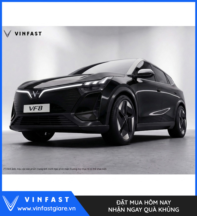 Vinfast VF8 2026 Màu Đen Nóc Xám Thế Hệ Mới Bảng Giá Lăn Bánh Khuyến Mại