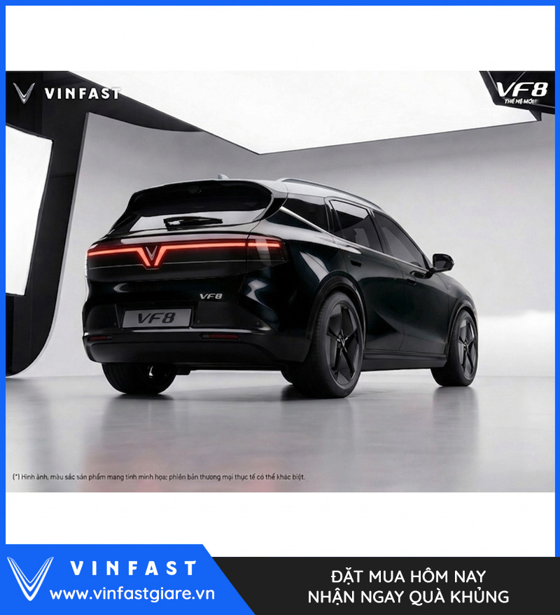 Vinfast VF8 2026 Màu Đen Nóc Xám Thế Hệ Mới Bảng Giá Lăn Bánh Khuyến Mại