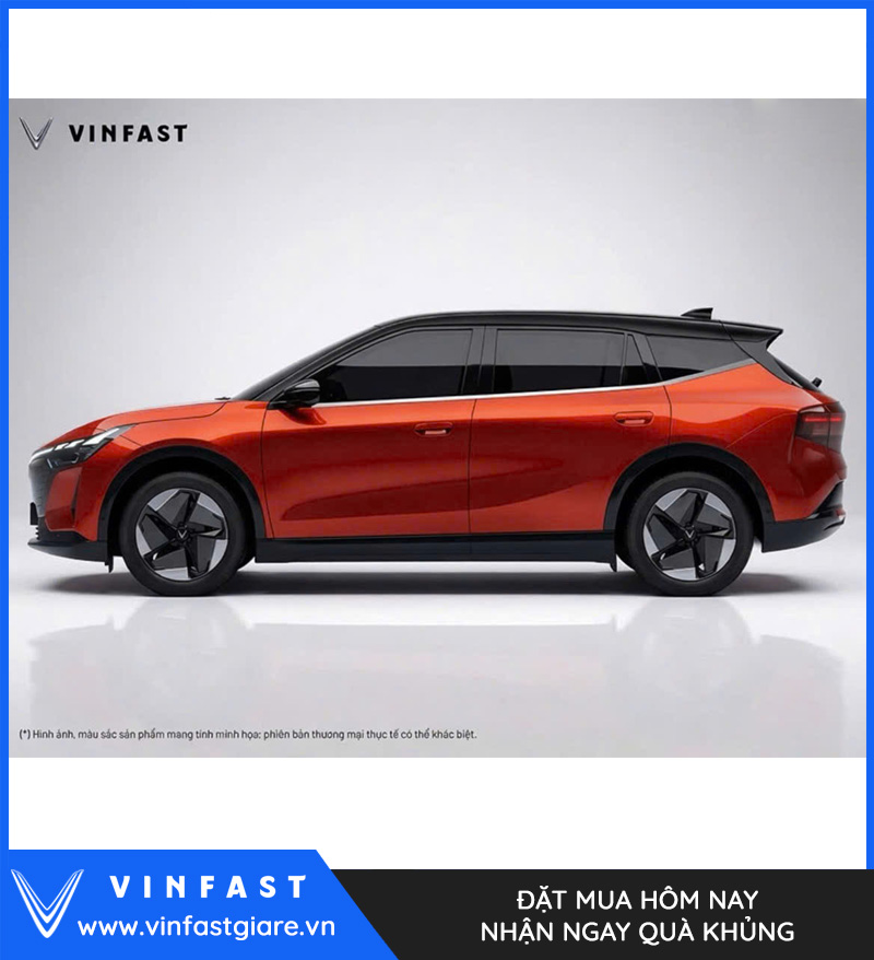 Vinfast VF8 2026 Màu Cam Nóc Đen Thế Hệ Mới Bảng Giá Lăn Bánh Khuyến Mại