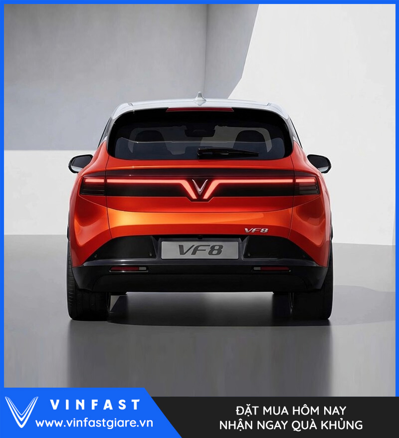 Vinfast VF8 2026 Màu Cam Nóc Trắng Thế Hệ Mới Bảng Giá Lăn Bánh Khuyến Mại