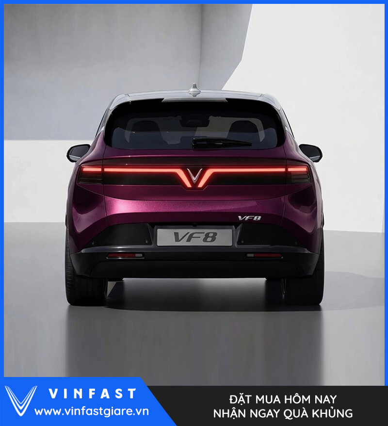 Vinfast VF8 2026 Màu Tím Nóc Xám Thế Hệ Mới Bảng Giá Lăn Bánh Khuyến Mại