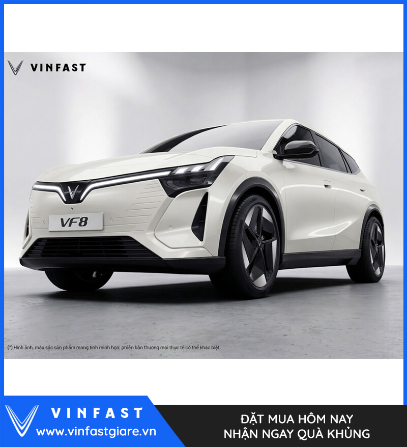Vinfast VF8 2026 Màu Trắng Thế Hệ Mới Bảng Giá Lăn Bánh Khuyến Mại