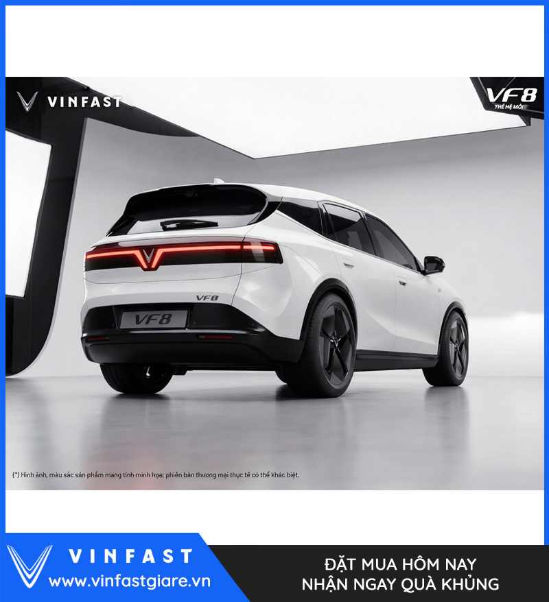 Vinfast VF8 2026 Màu Trắng Thế Hệ Mới Bảng Giá Lăn Bánh Khuyến Mại