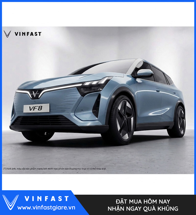 Vinfast VF8 2026 Màu Xanh Dương Thế Hệ Mới Bảng Giá Lăn Bánh Khuyến Mại