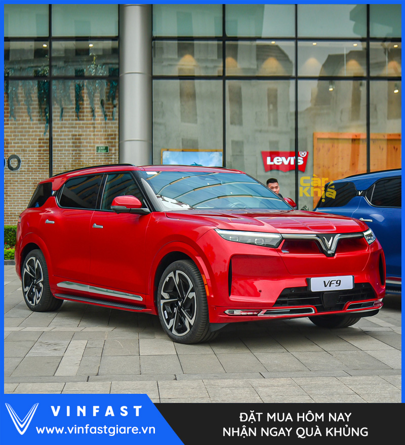 Vinfast VF9 Plus màu đỏ