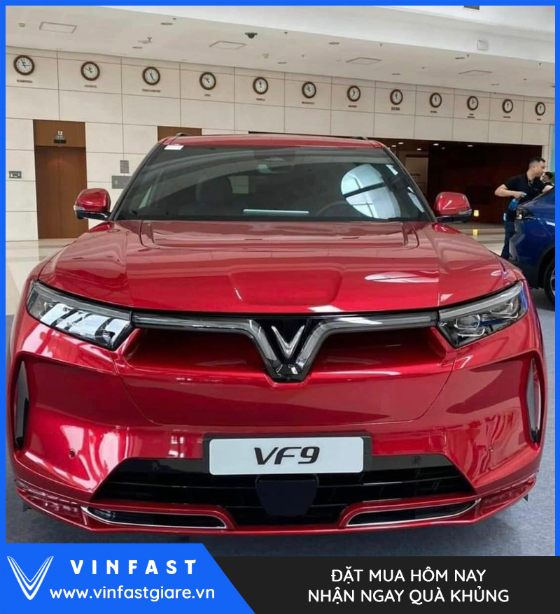 Vinfast VF9 Plus màu đỏ