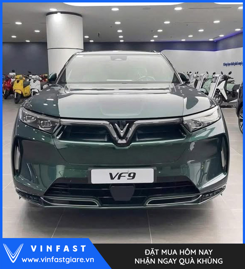 Vinfast VF9 Plus màu xanh rêu