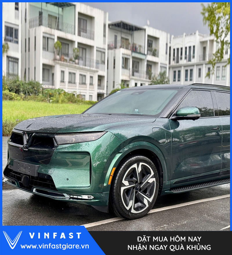 Vinfast VF9 Plus màu xanh rêu