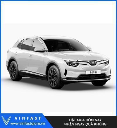 Vinfast VF8 Eco/ Plus Màu Trắng Bạc Giá Lăn Bánh Thông Số Tính Năng