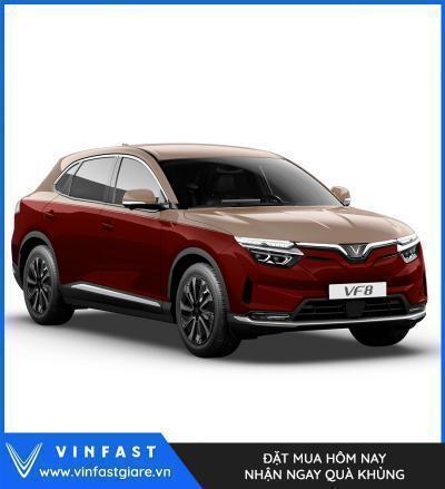 Vinfast VF8 Eco/ Plus Màu Đỏ Đậm Nóc Đồng Giá Lăn Bánh Thông Số Tính Năng